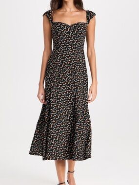 Reformation Bryson Dress Floral Midi